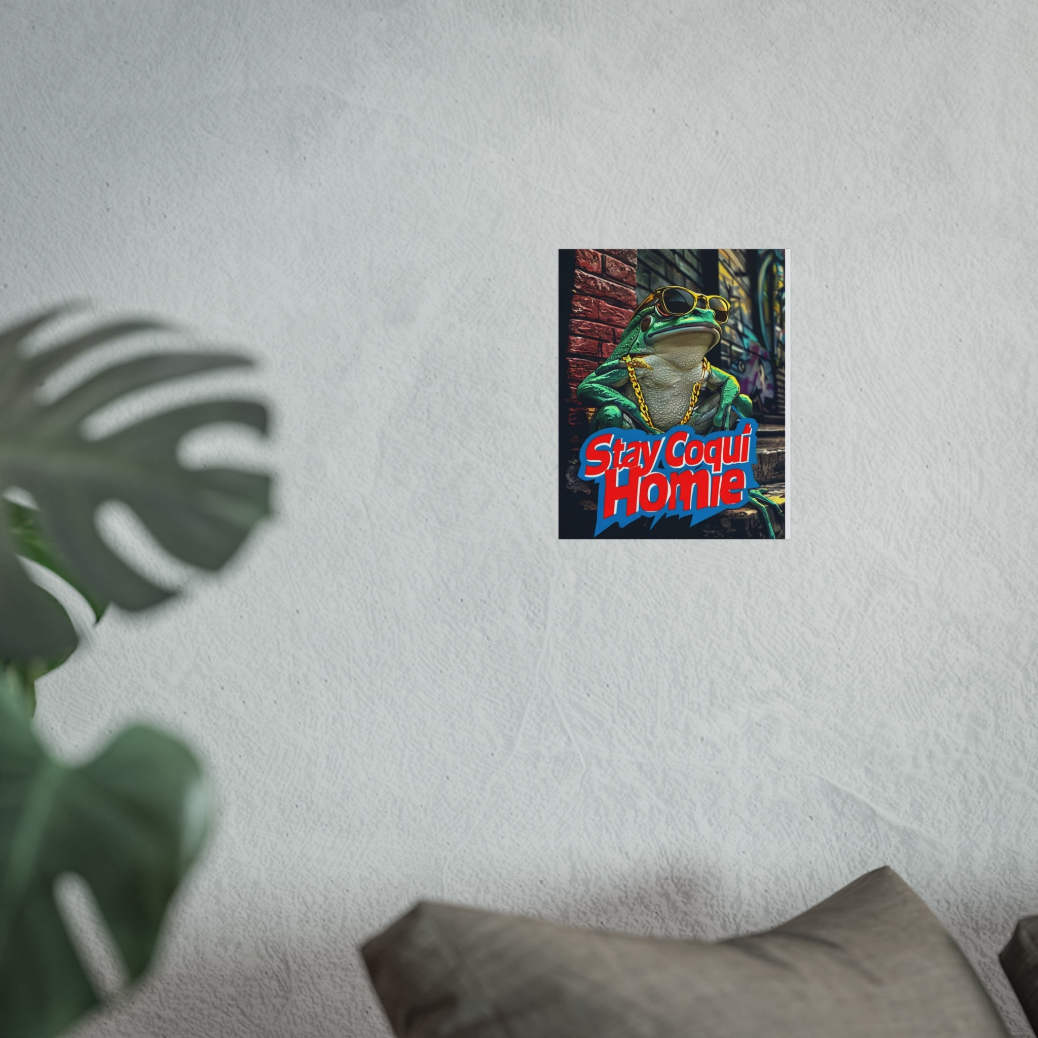 Puerto Rican Pride Fine Art Poster — "Stay Coquí, Homie" Cultural Wall Art