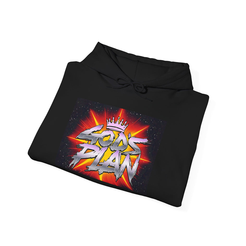 Graffiti Crown Hoodie — "Gods Plan" Streetwear Pullover