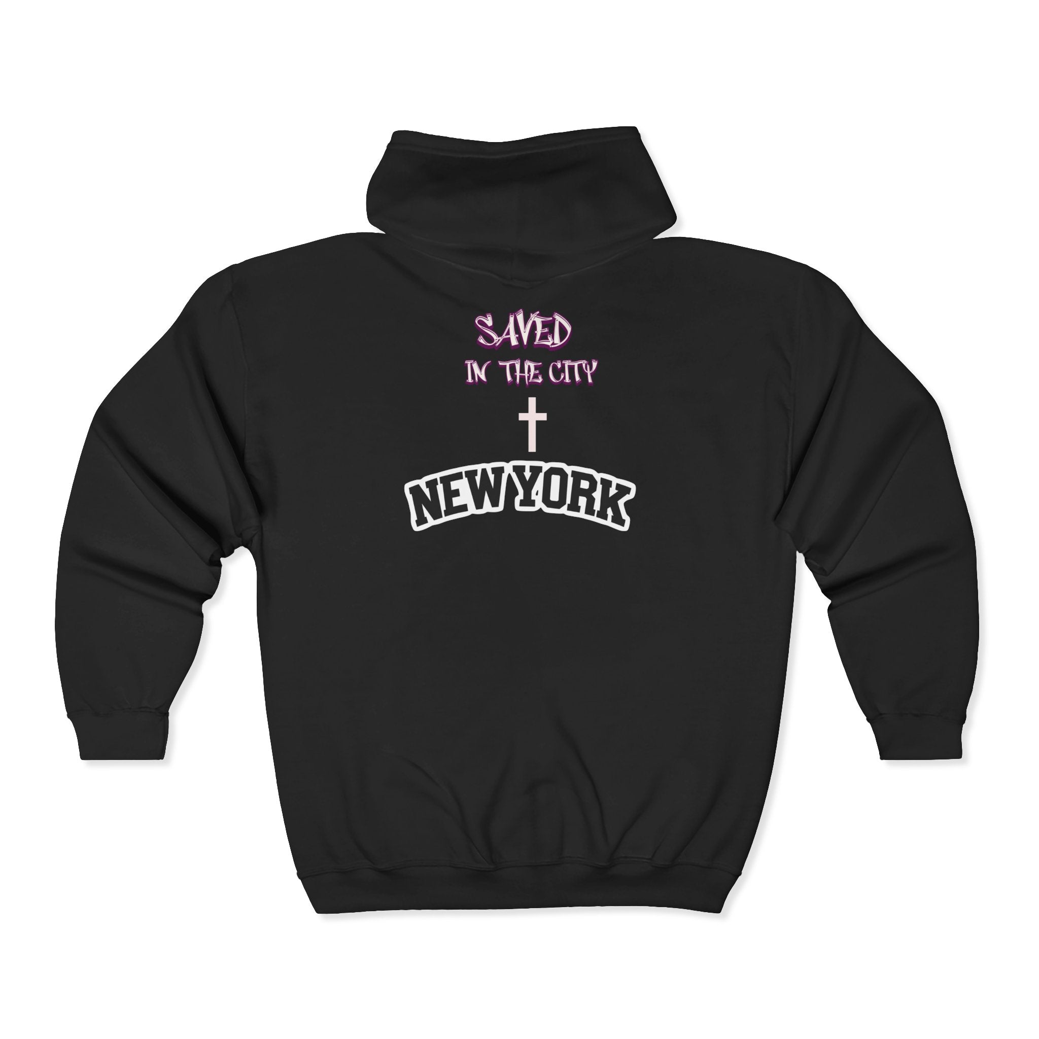 Faith-Inspired Full Zip Hoodie for Spiritual Journeys, Christian Fashion, Positive Vibes, Perfect for Fall, New York Inspired