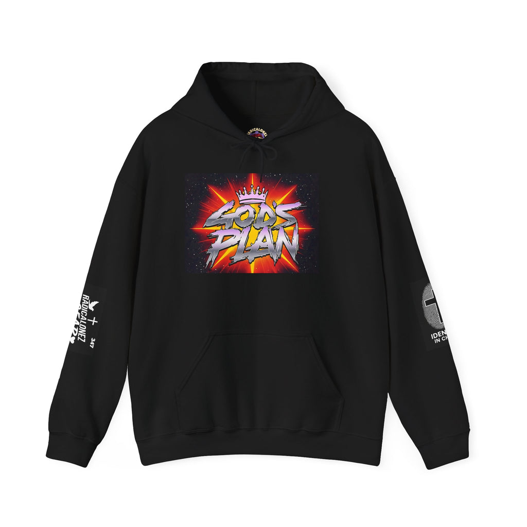 Graffiti Crown Hoodie — "Gods Plan" Streetwear Pullover