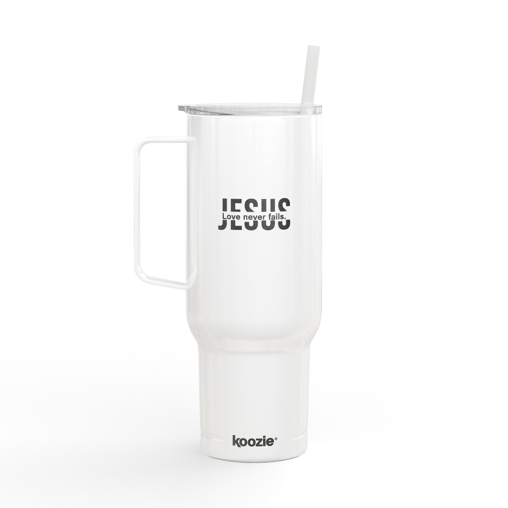 Engraved 40oz Stainless Insulated Tumbler with Lid — JESUS Faith Design
