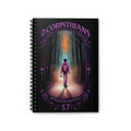 Lantern Forest Spiral Journal Notebook — 2 Corinthians Verse Journal for Prayer & Sermon Notes