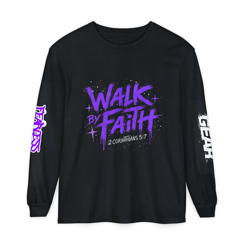 Walk By Faith Long Sleeve Tee — Graffiti "Radical Onez" Christian Streetwear