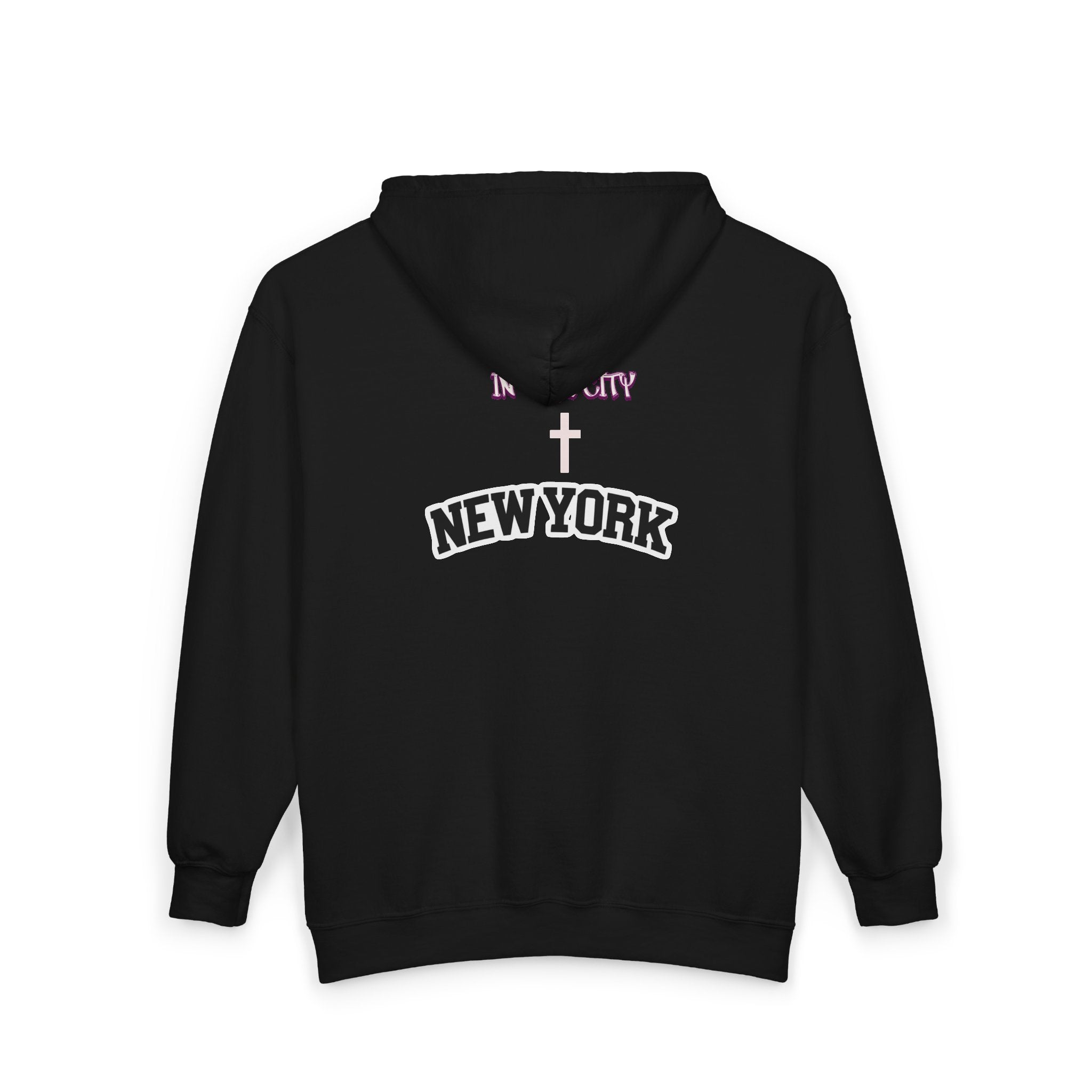 Faith-Inspired Full Zip Hoodie for Spiritual Journeys, Christian Fashion, Positive Vibes, Perfect for Fall, New York Inspired
