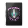 Journal Wirobound Softcover Notebook, A5, 2 Corinthians 5:7 journal, Faith Journal, Bible Verse Notebook, Christian Planner, Inspirational