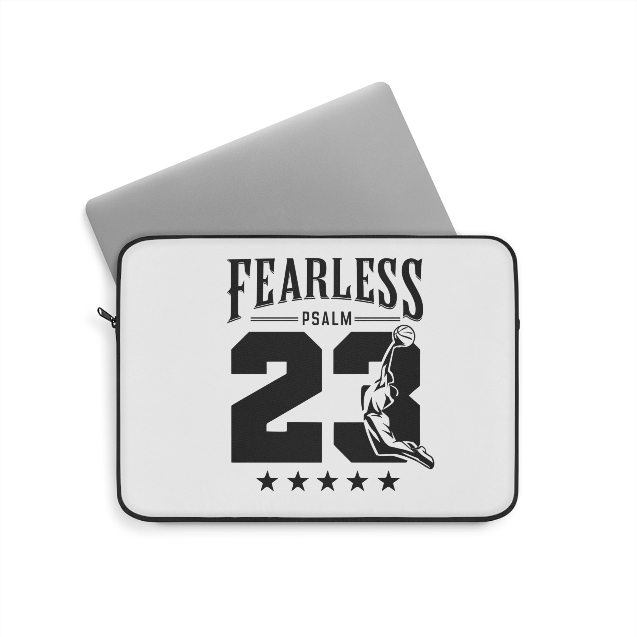(TikTok)Laptop Sleeve with Psalm 23 Fearless Design"I walk through the valley fearless — Psalm 23 reminds me who walks with me. 🙏