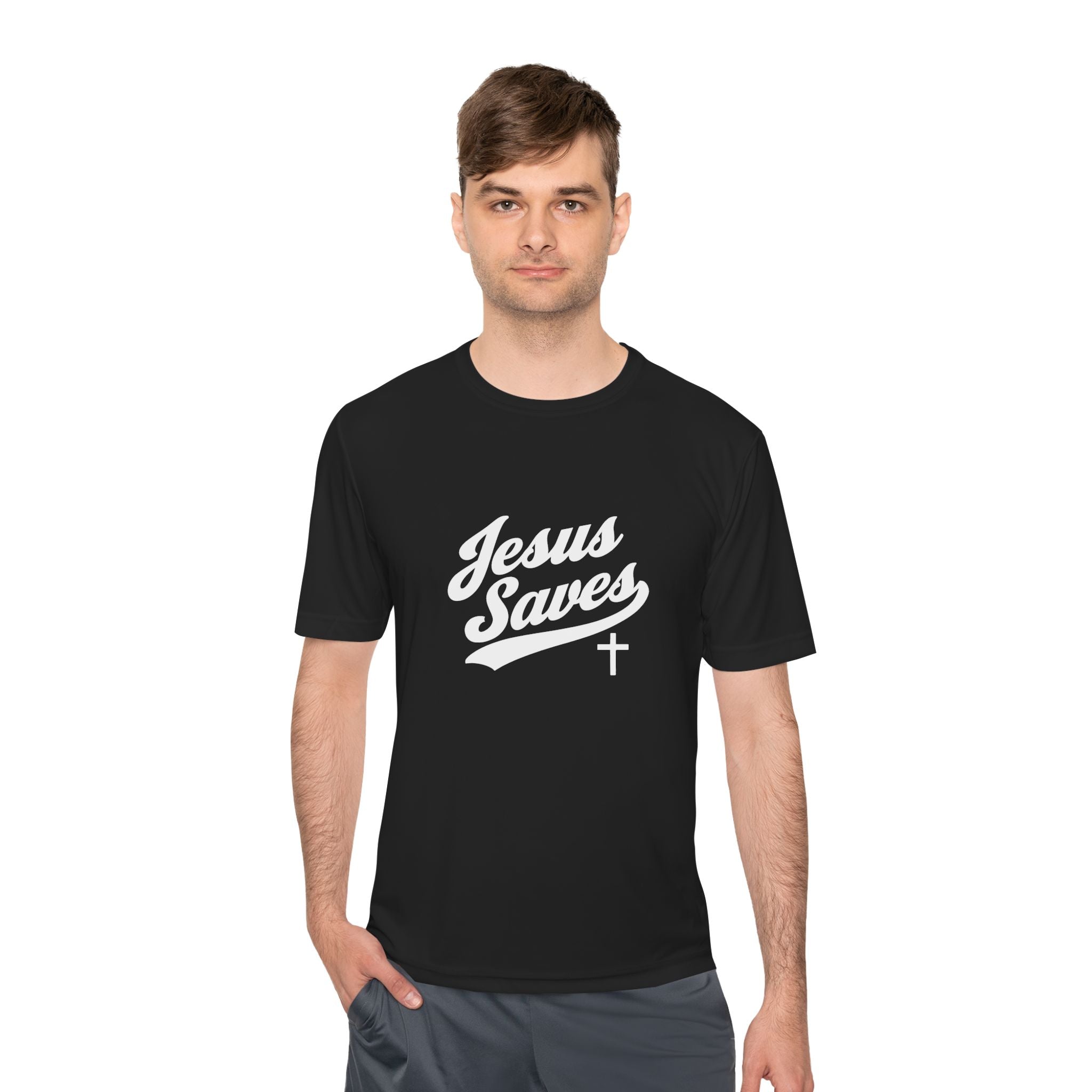 Jesus Never Fails Tee — Christian Faith Graphic Shirt
