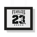 Fearless Psalm 23 Framed Poster — Inspirational Sports Wall Art